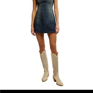 Free People Denim Atlas Mini Dress